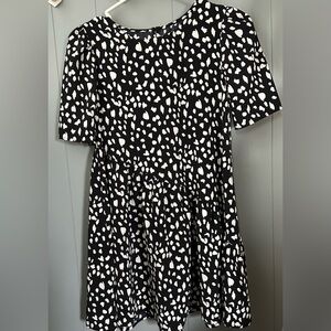 Black and White Patterned Dress
